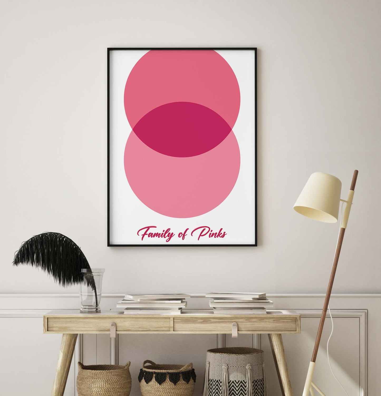 Pink Circle Print