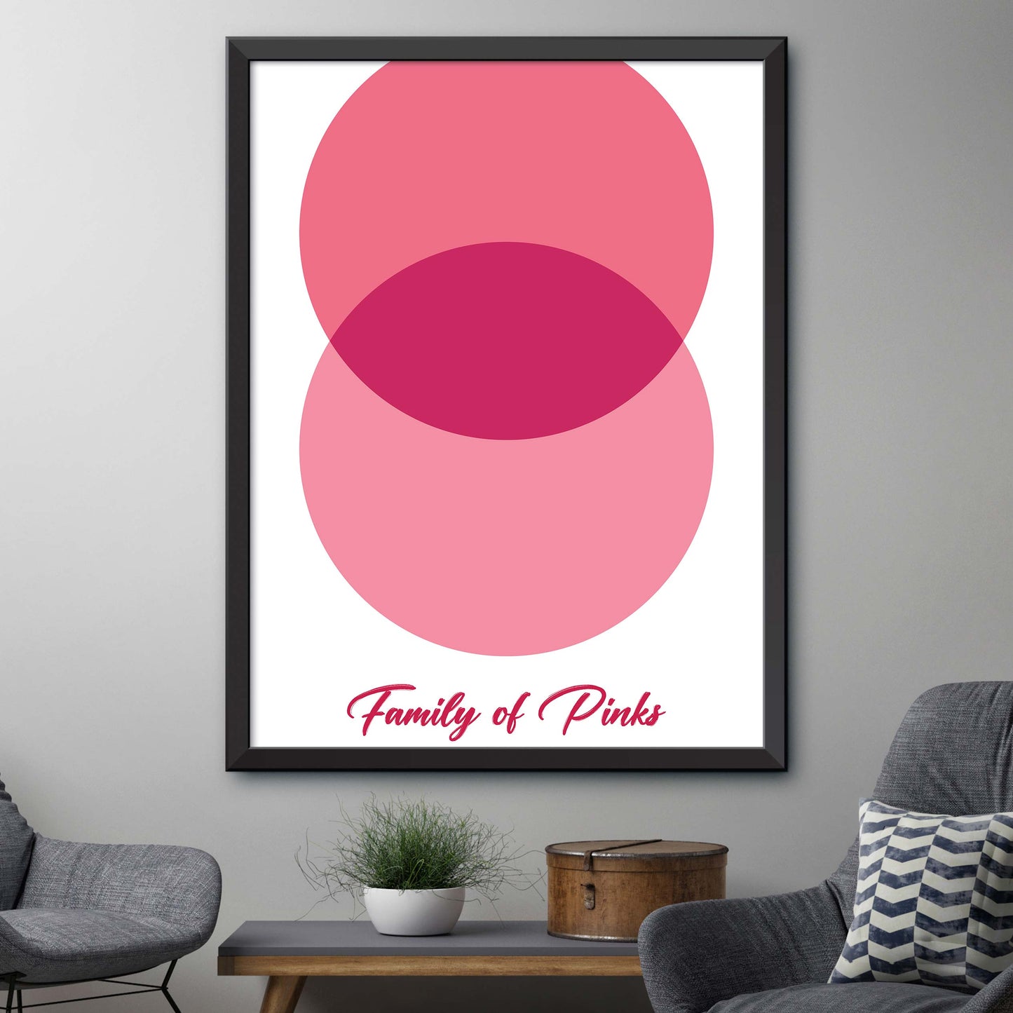 Pink Circle Print