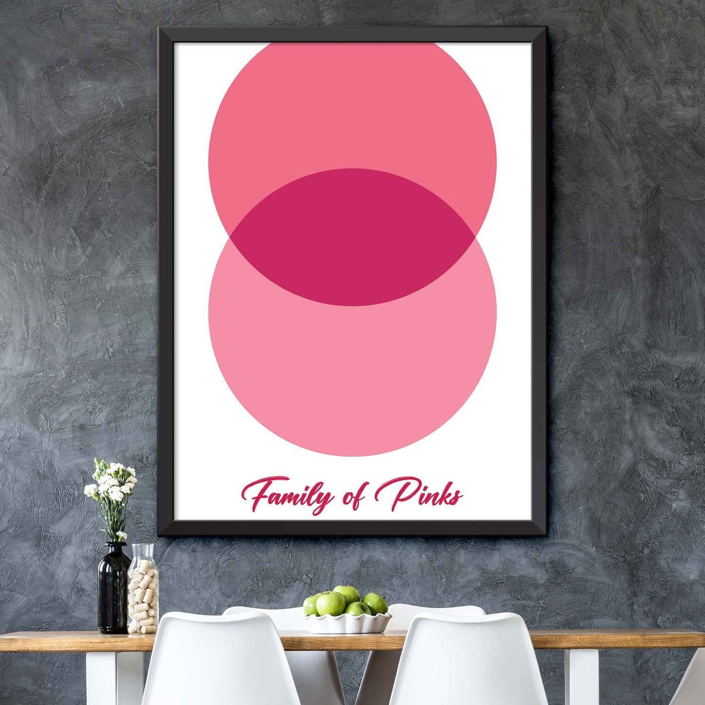 Pink Circle Print