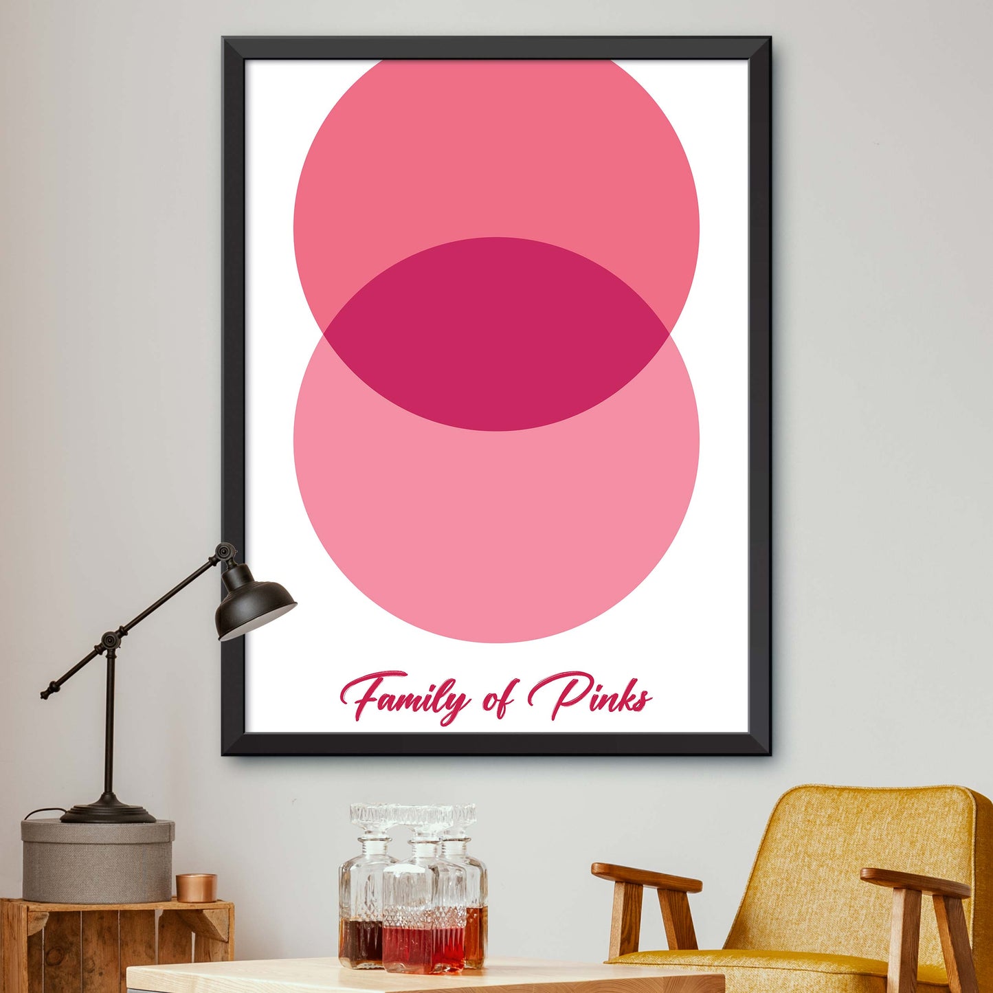 Pink Circle Print