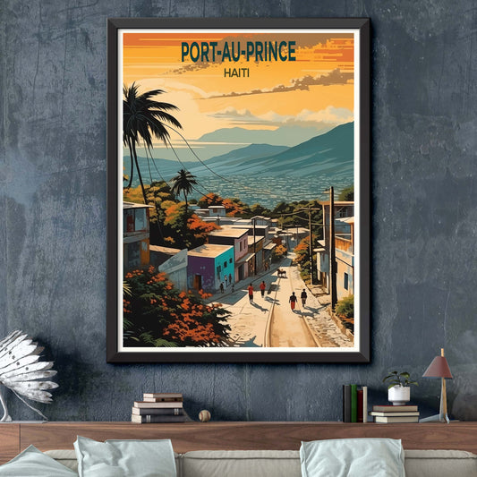 Port-Au-Prince Haiti Poster - Port-Au-Prince Haiti - Port Au Prince Illustration Print