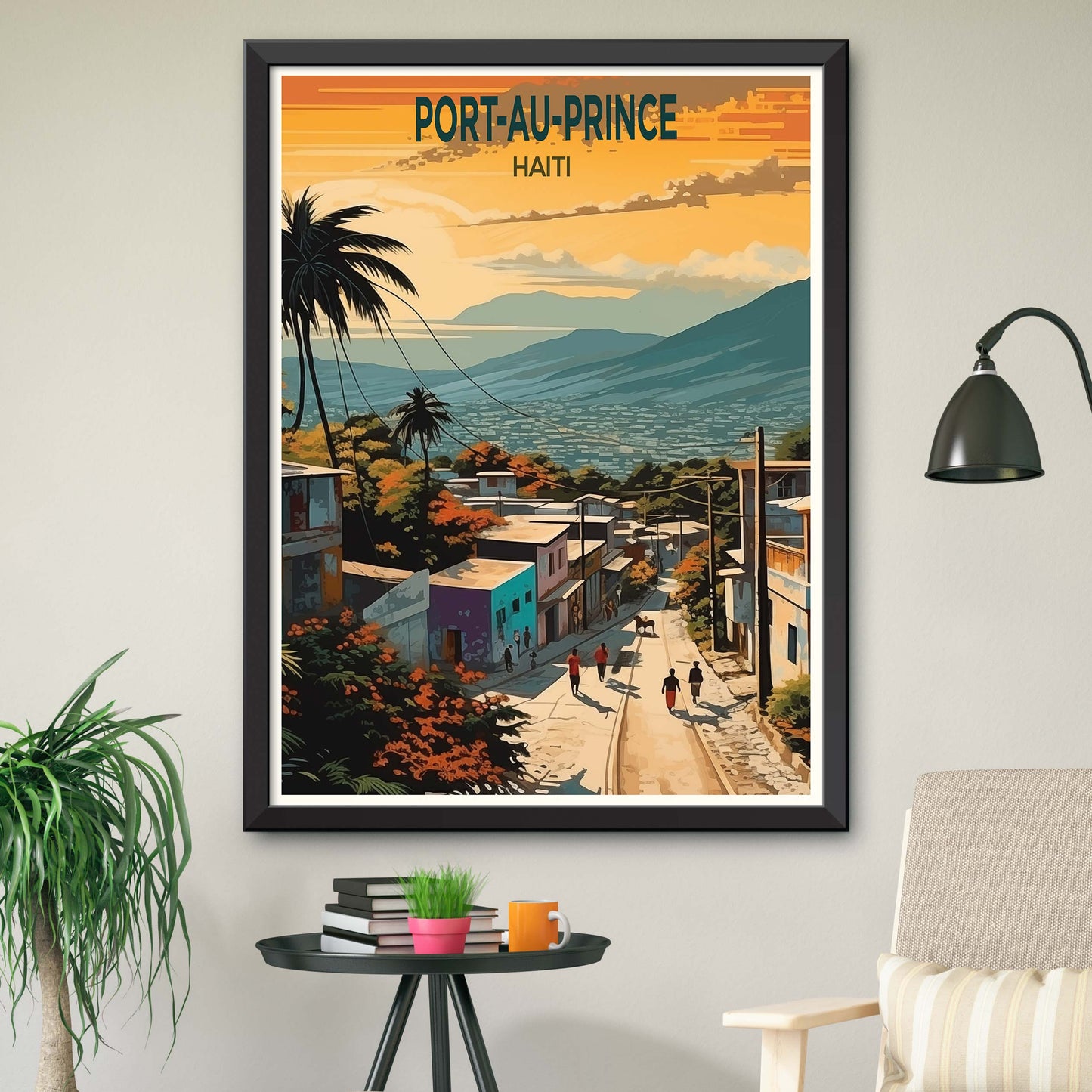 Port-Au-Prince Haiti Poster - Port-Au-Prince Haiti - Port Au Prince Illustration Print