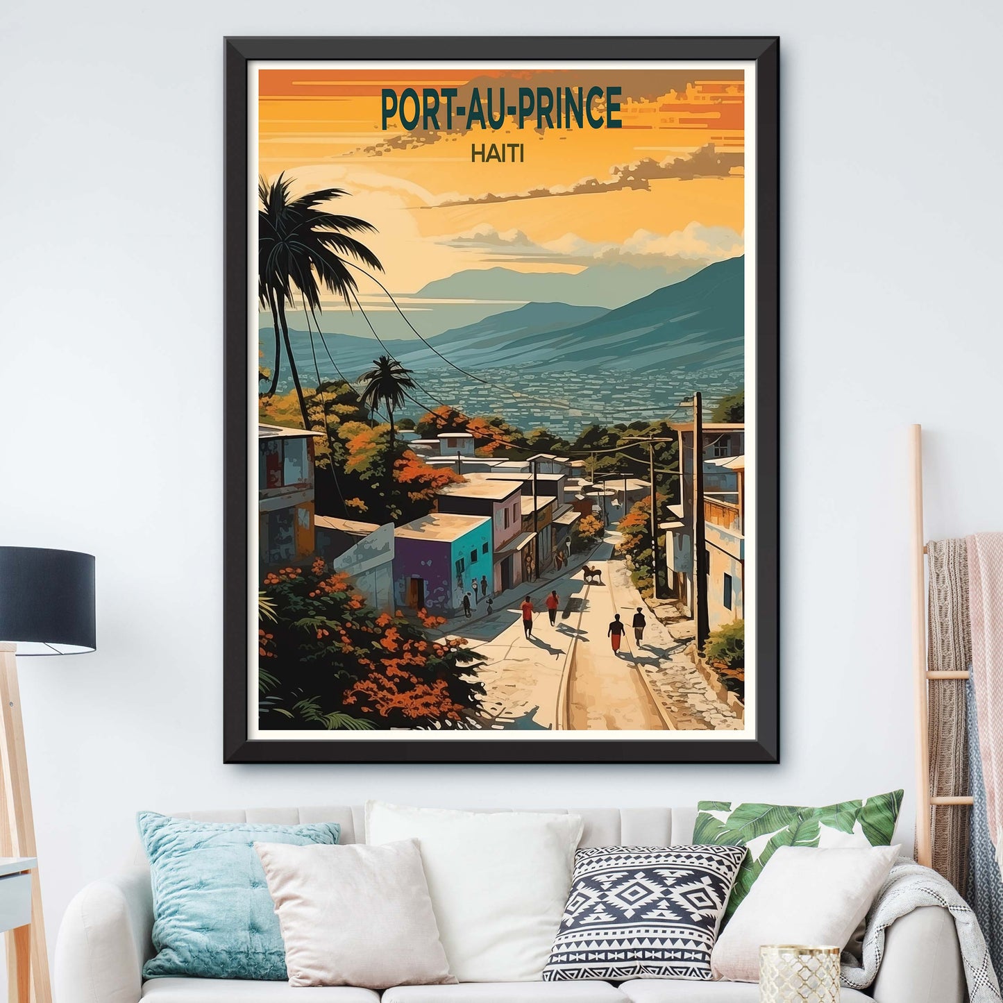 Port-Au-Prince Haiti Poster - Port-Au-Prince Haiti - Port Au Prince Illustration Print