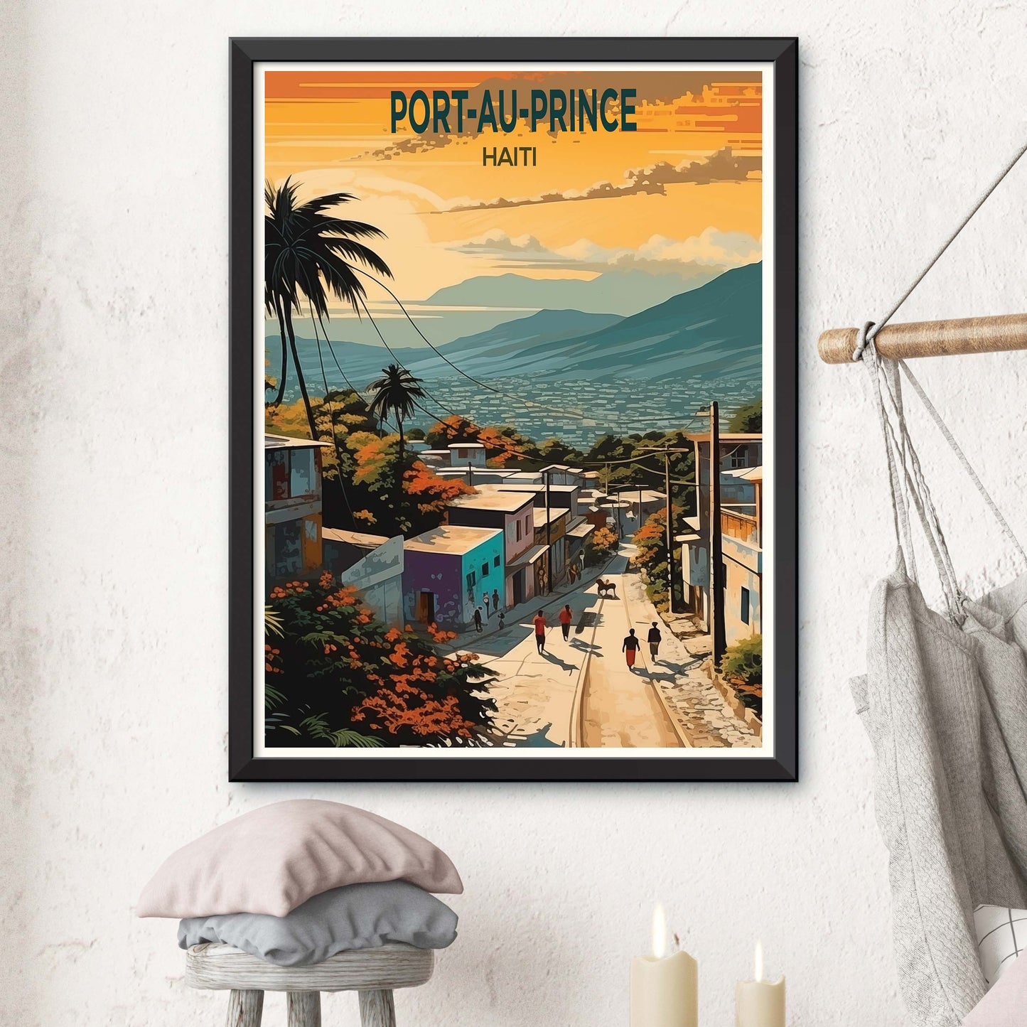 Port-Au-Prince Haiti Poster - Port-Au-Prince Haiti - Port Au Prince Illustration Print