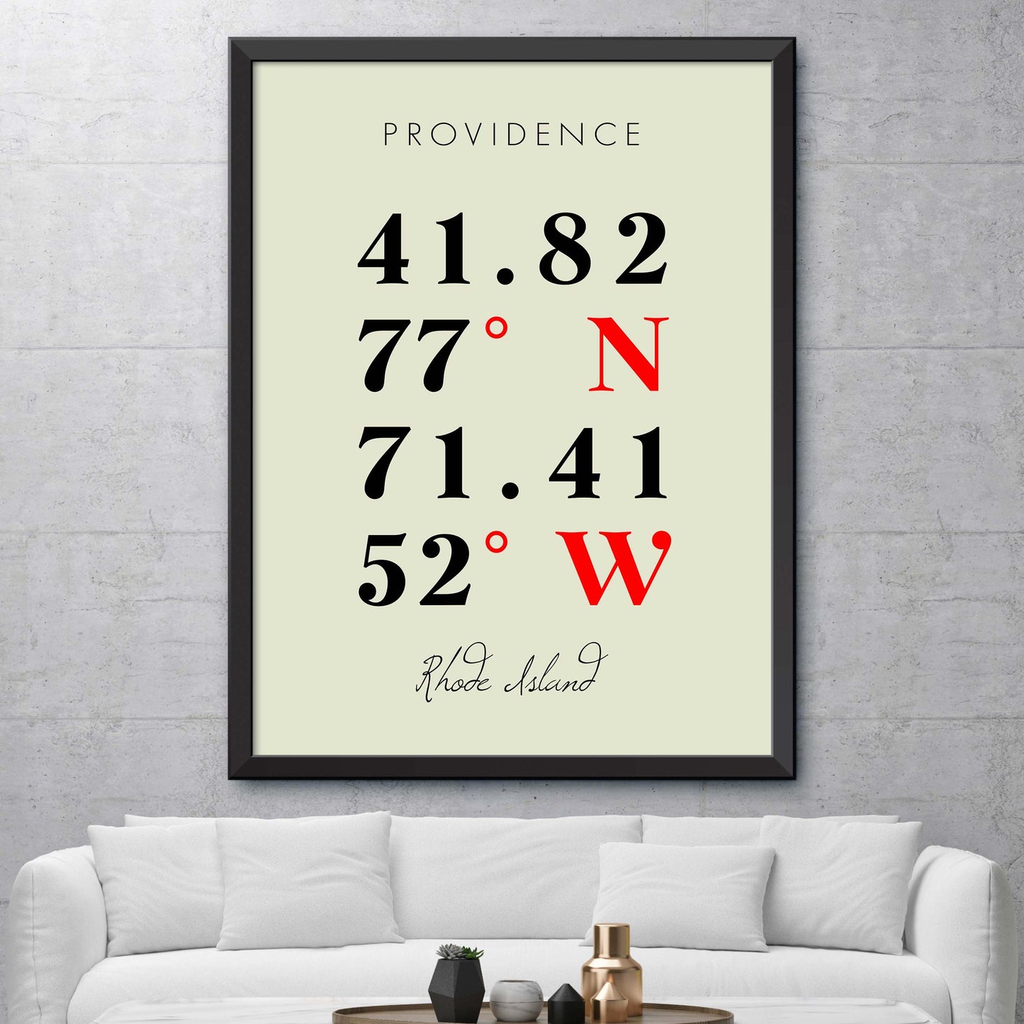Providence Coordinate Map
