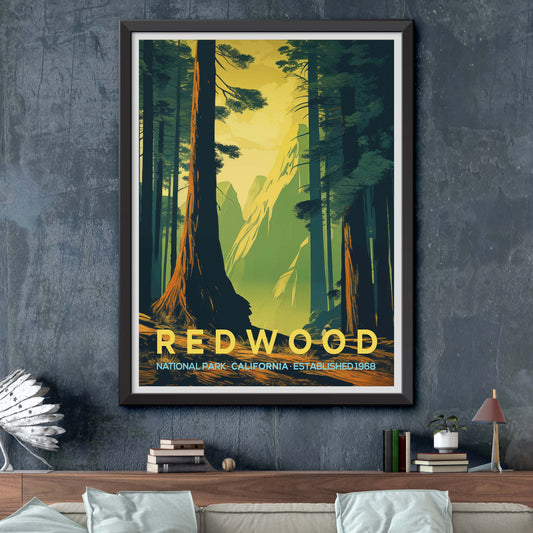 California Redwood Tree Canvas and Wall Decor