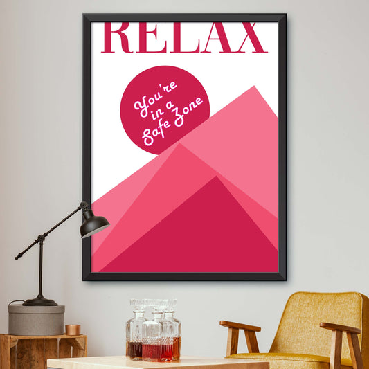 Pink Relaxation Print