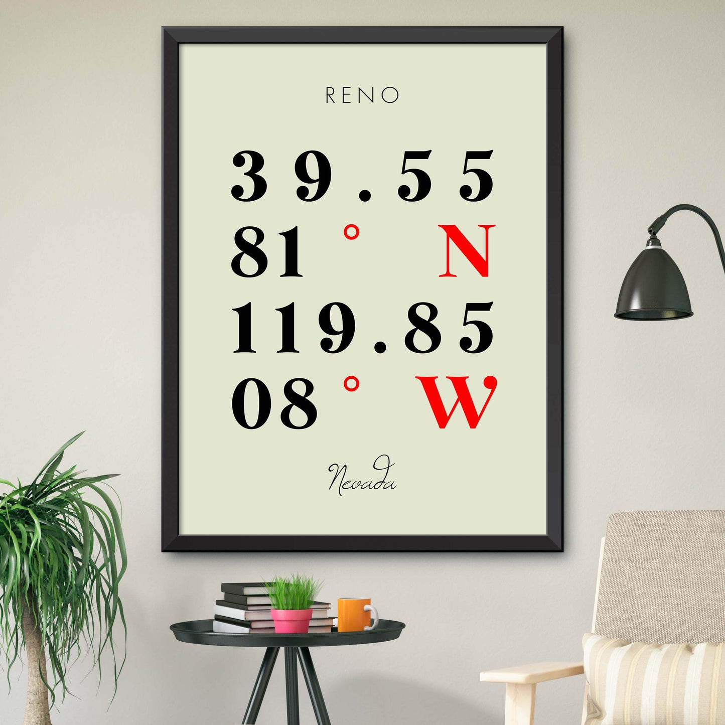 Reno Coordinate Map