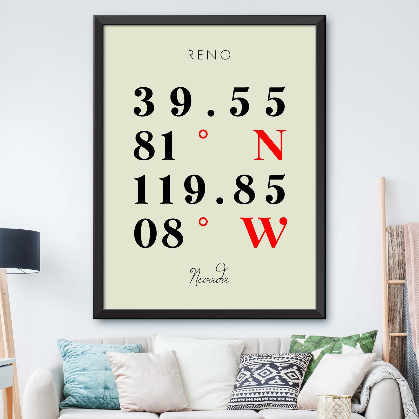 Reno Coordinate Map