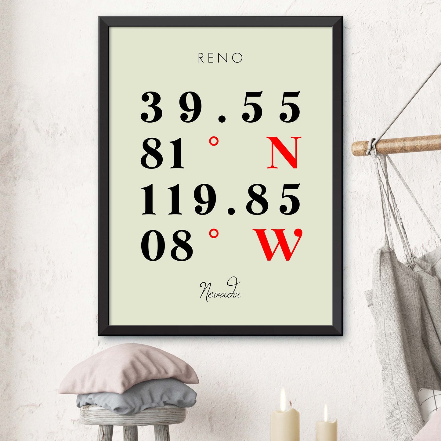 Reno Coordinate Map