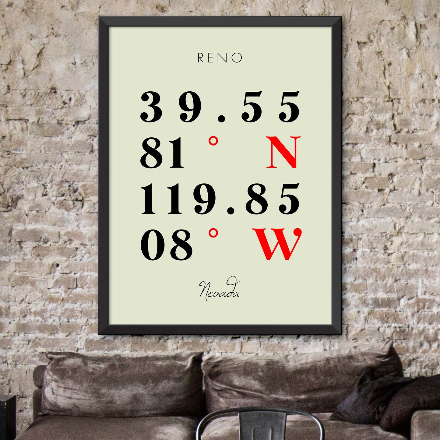 Reno Coordinate Map