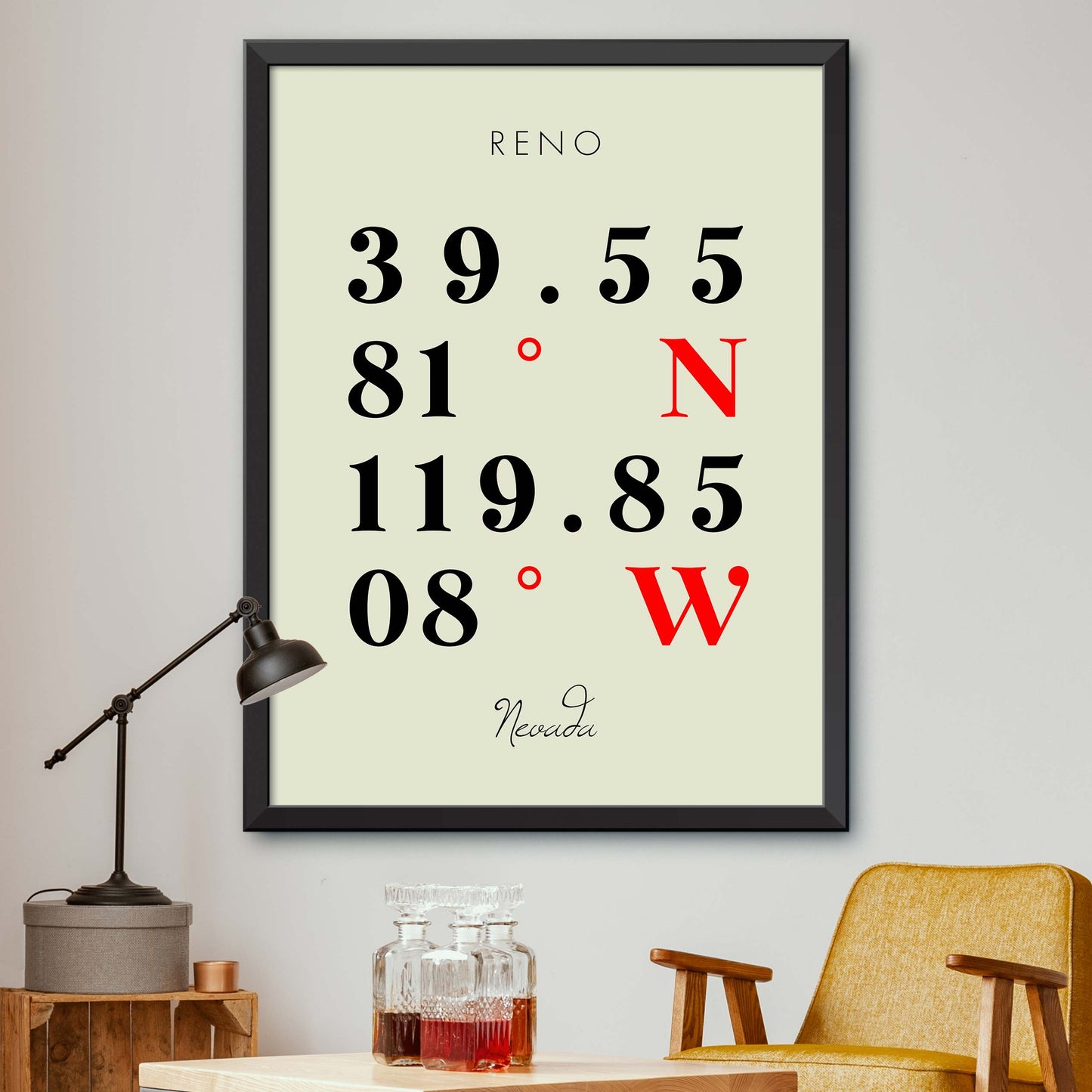 Reno Coordinate Map