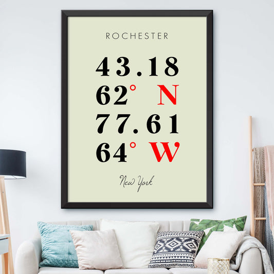 Rochester Coordinate Map