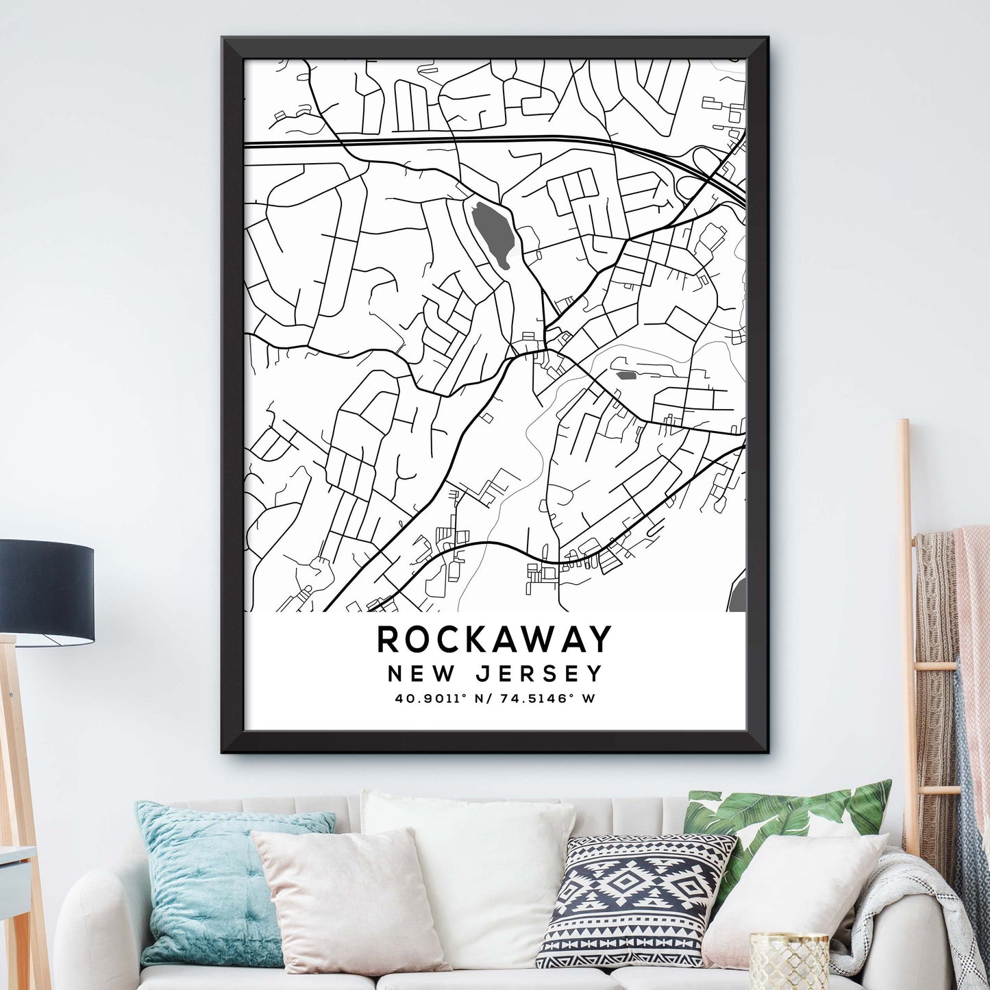 Rockaway,New-Jersey Map Print