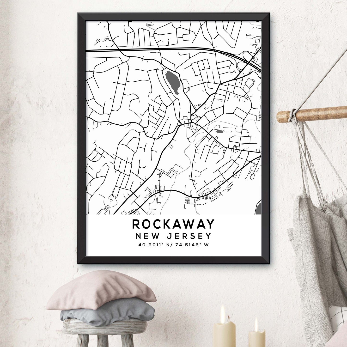 Rockaway,New-Jersey Map Print