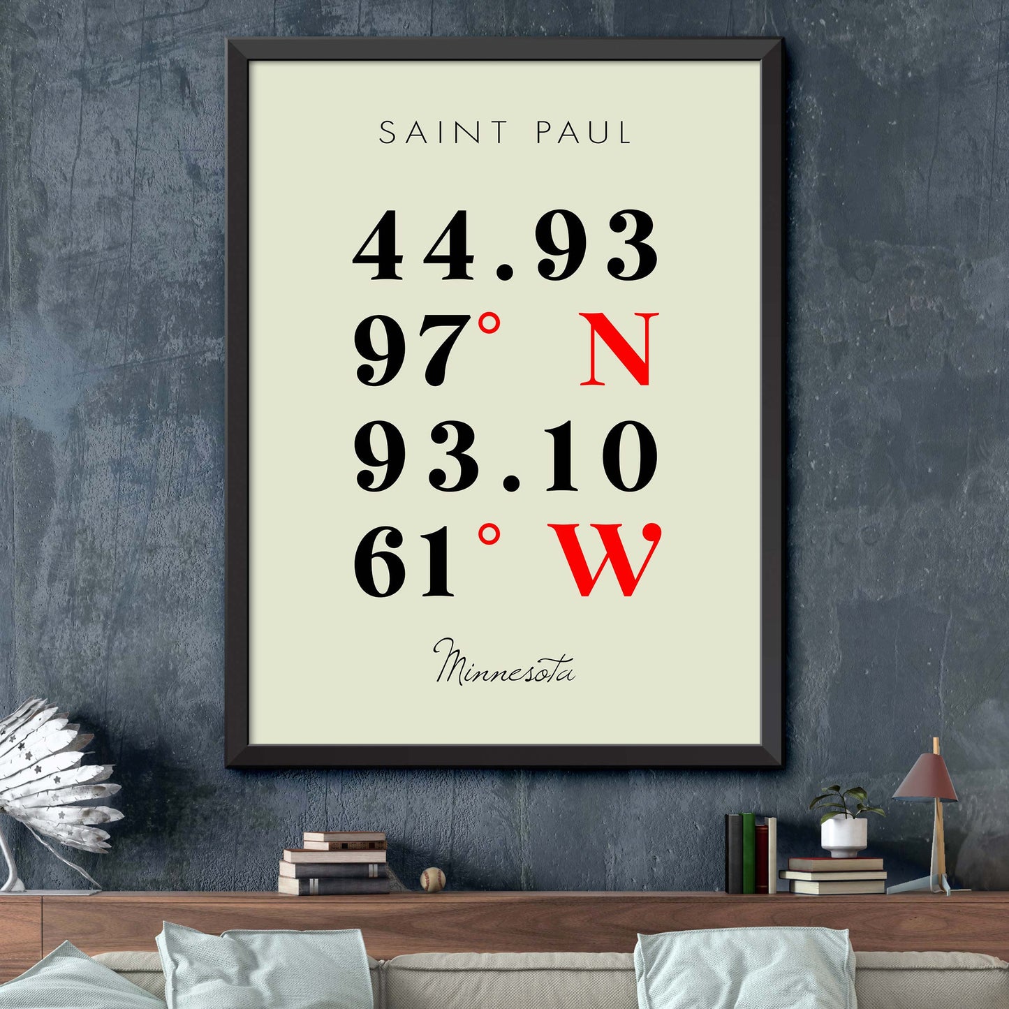 Saint-Paul Coordinate Map