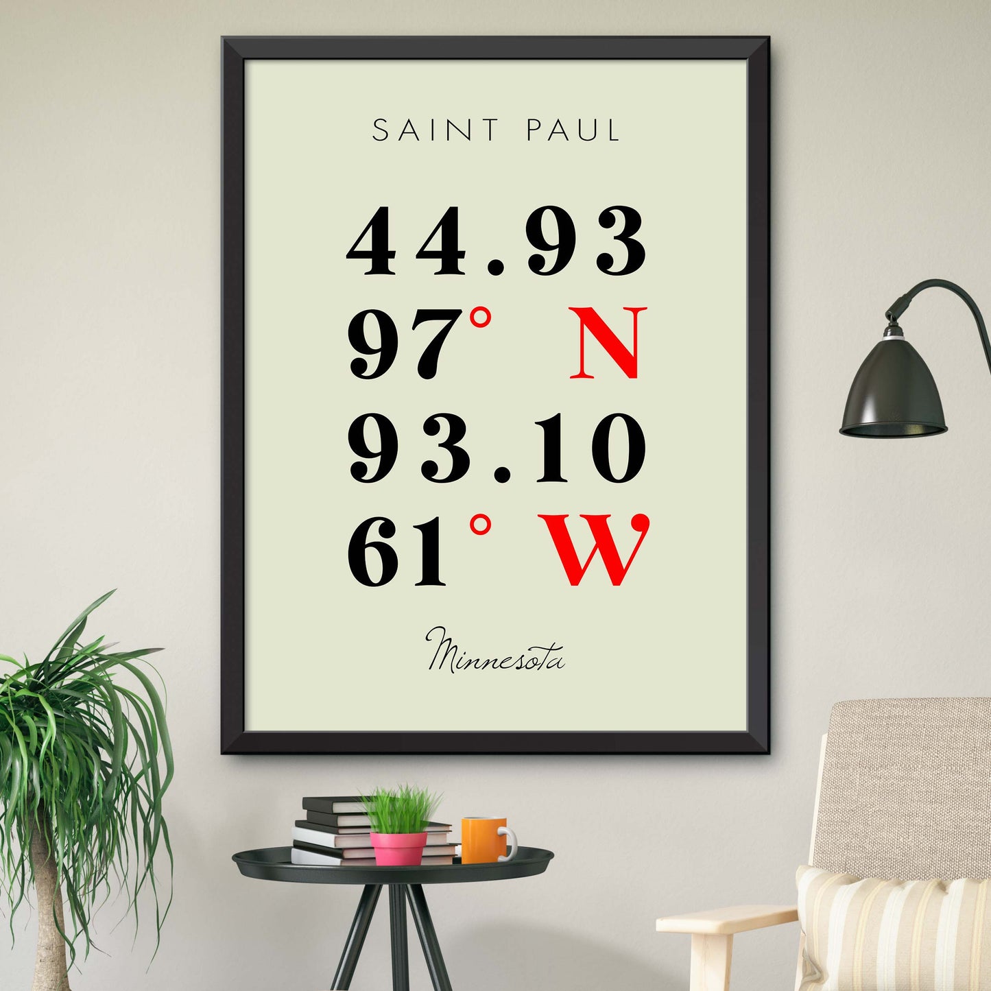 Saint-Paul Coordinate Map