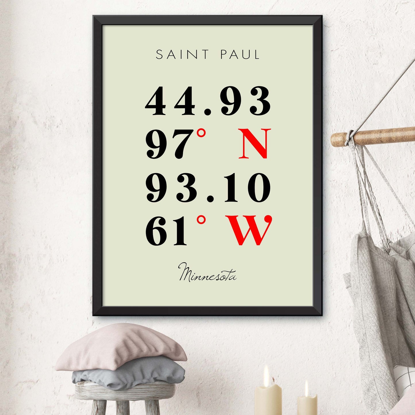 Saint-Paul Coordinate Map