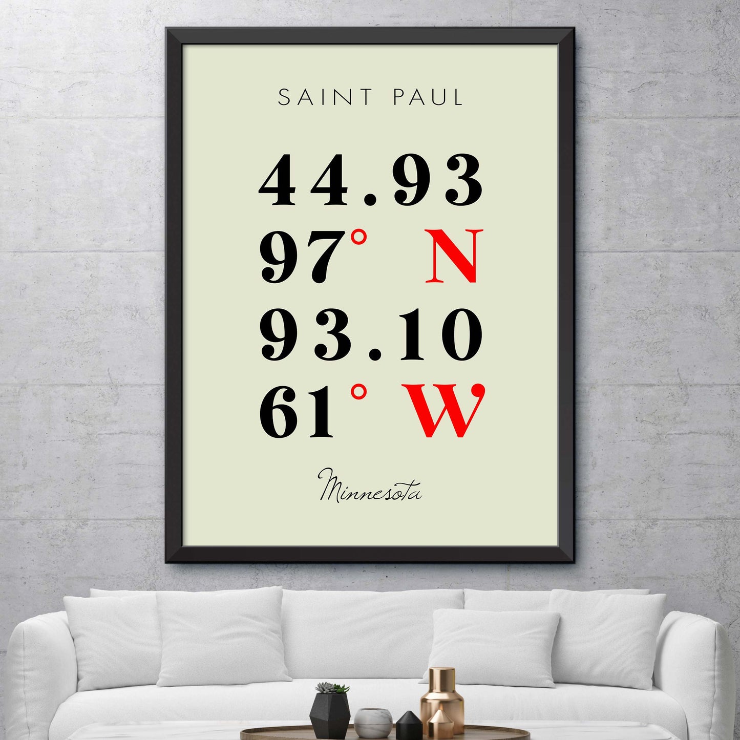 Saint-Paul Coordinate Map
