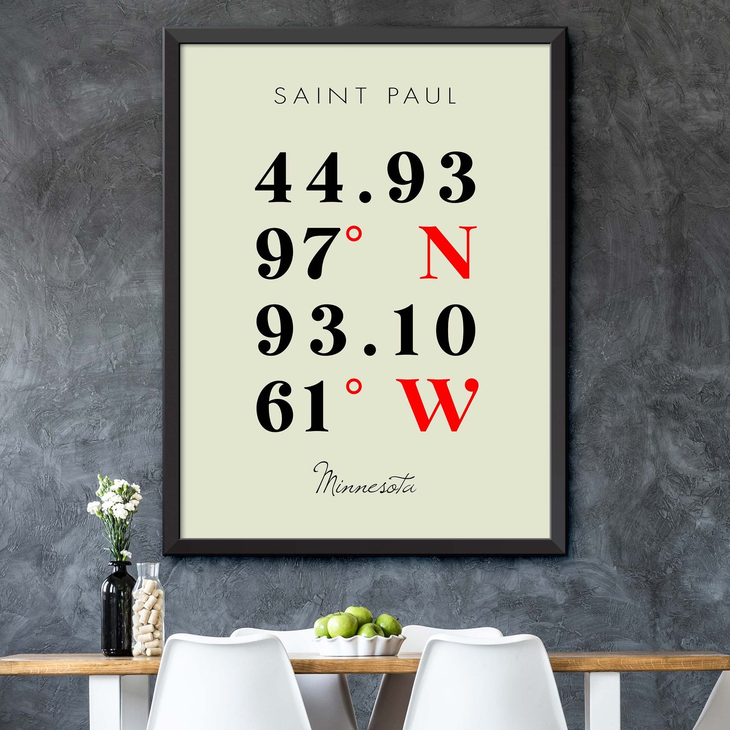 Saint-Paul Coordinate Map