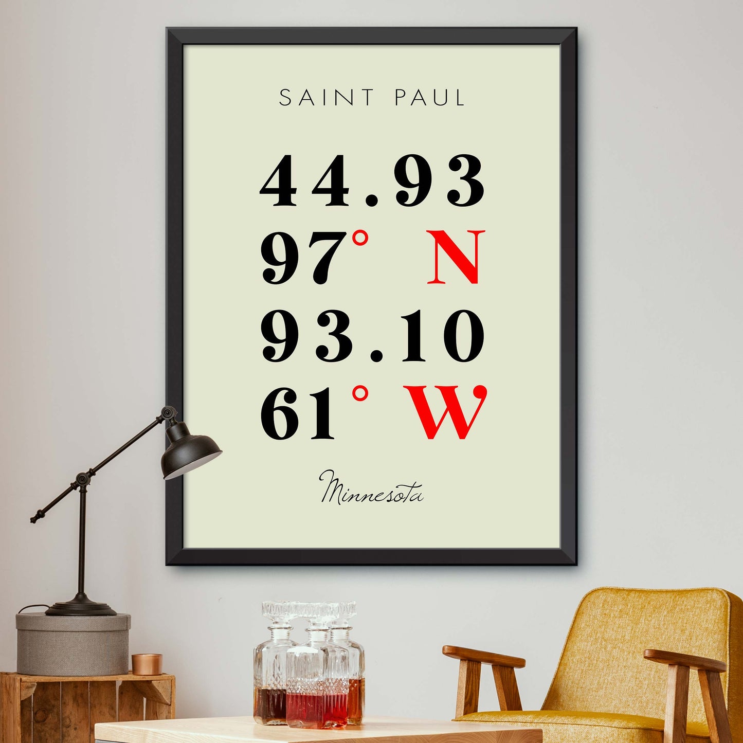 Saint-Paul Coordinate Map