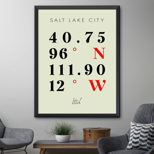 Salt-Lake-City Coordinate Map