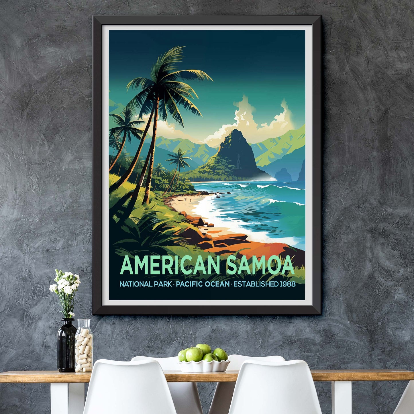 American Samoa National Park Travel Print Wall Art