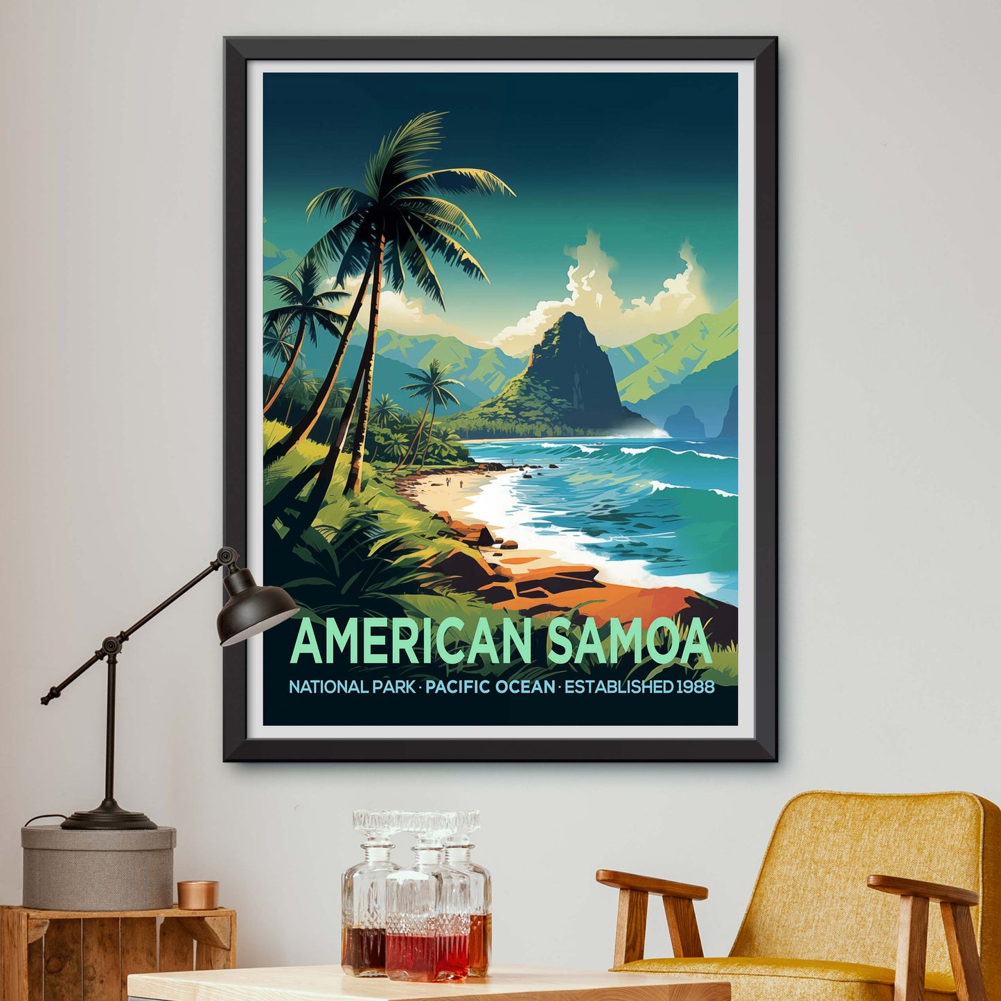 American Samoa National Park Travel Print Wall Art