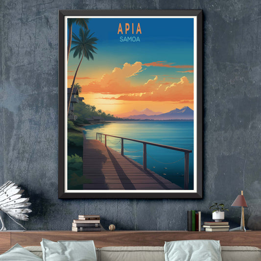 Samoa_Apia, Century Map Print