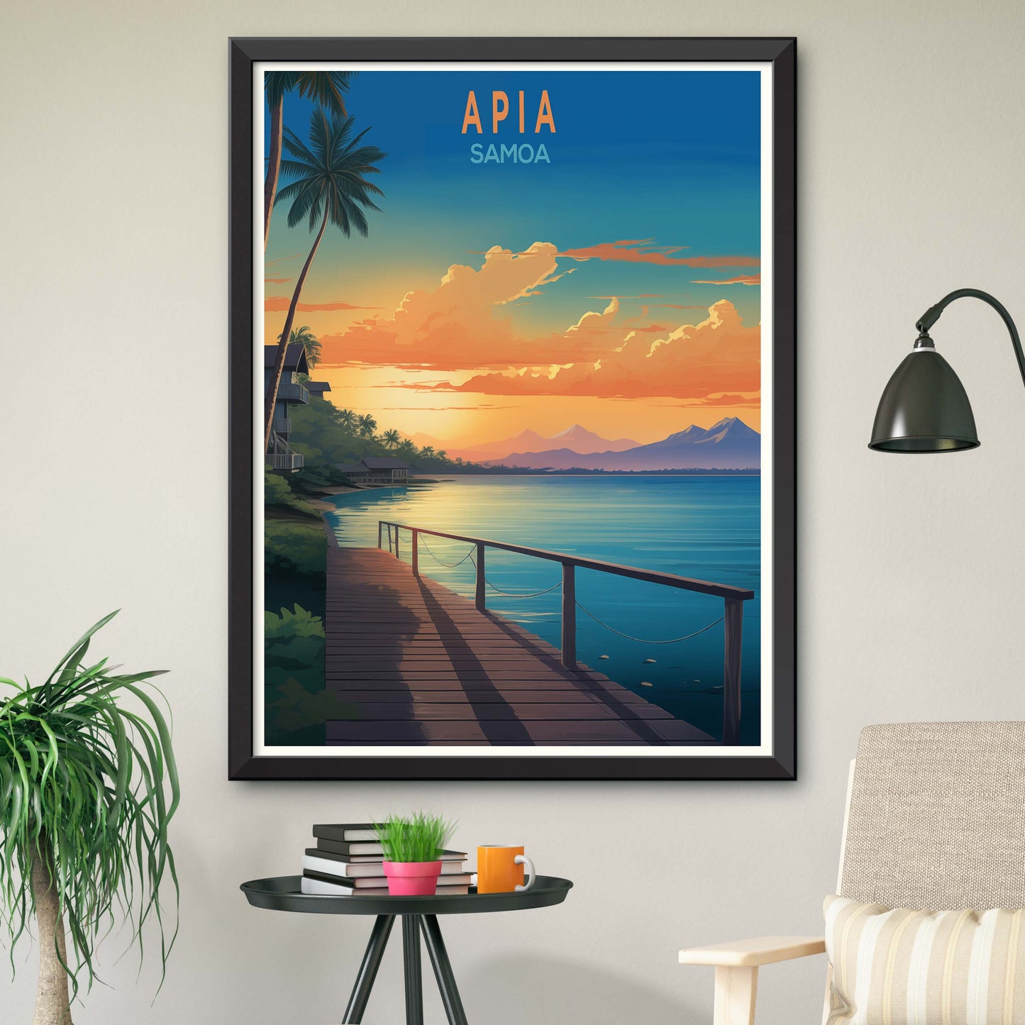 Samoa_Apia, Century Map Print