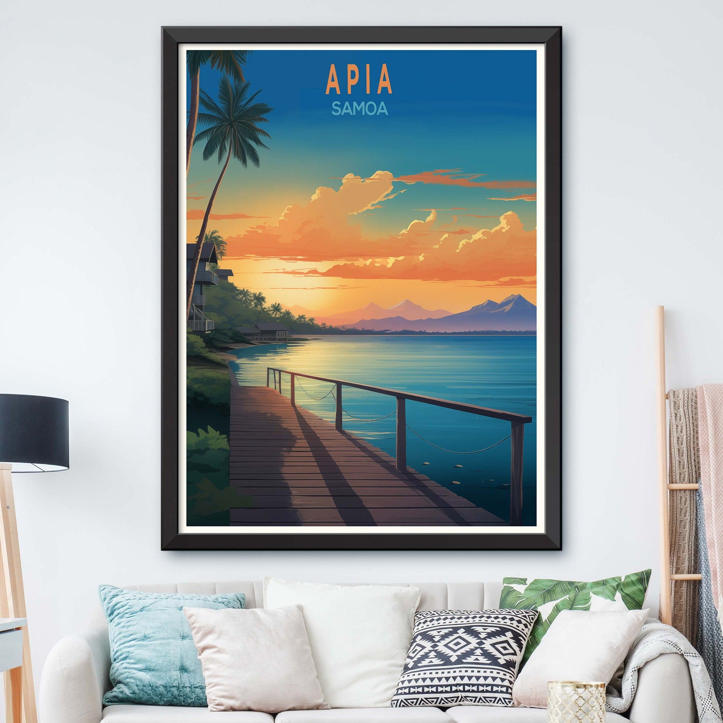 Samoa_Apia, Century Map Print