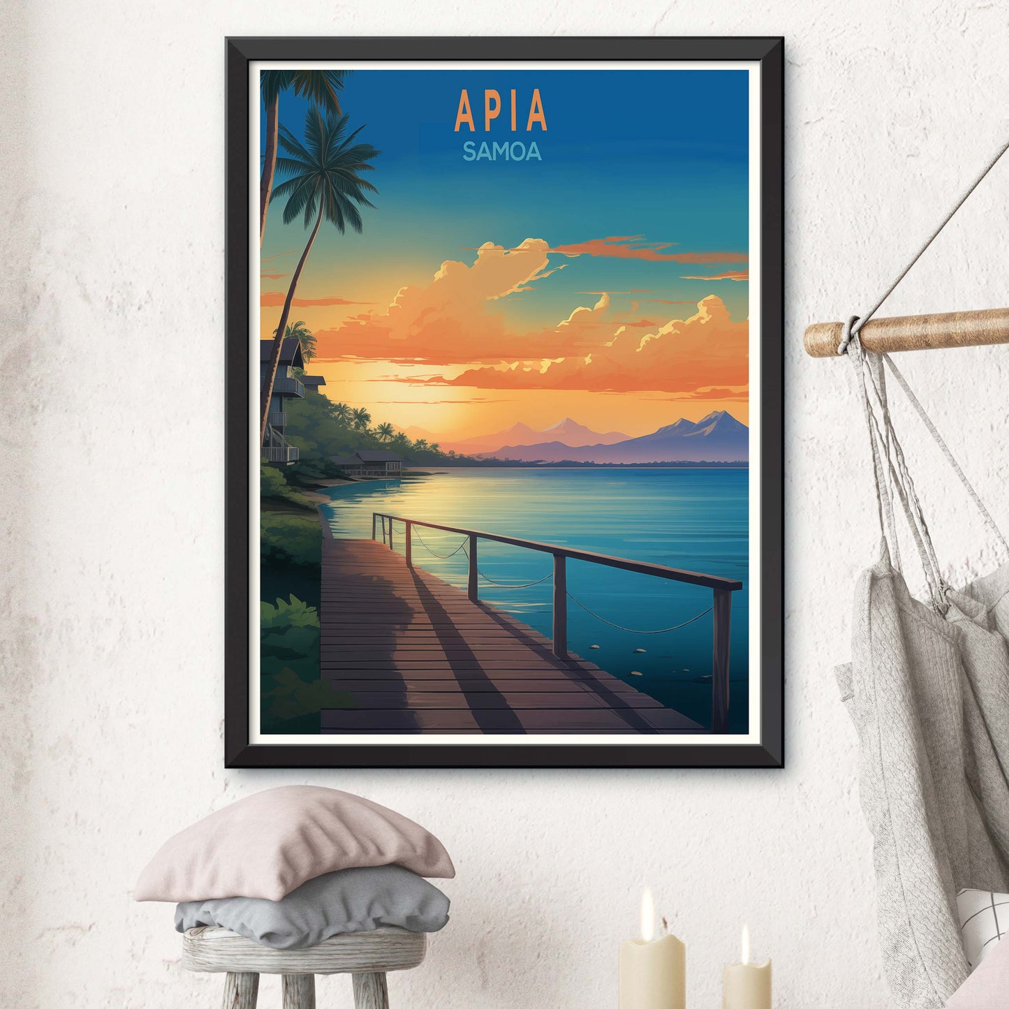 Samoa_Apia, Century Map Print