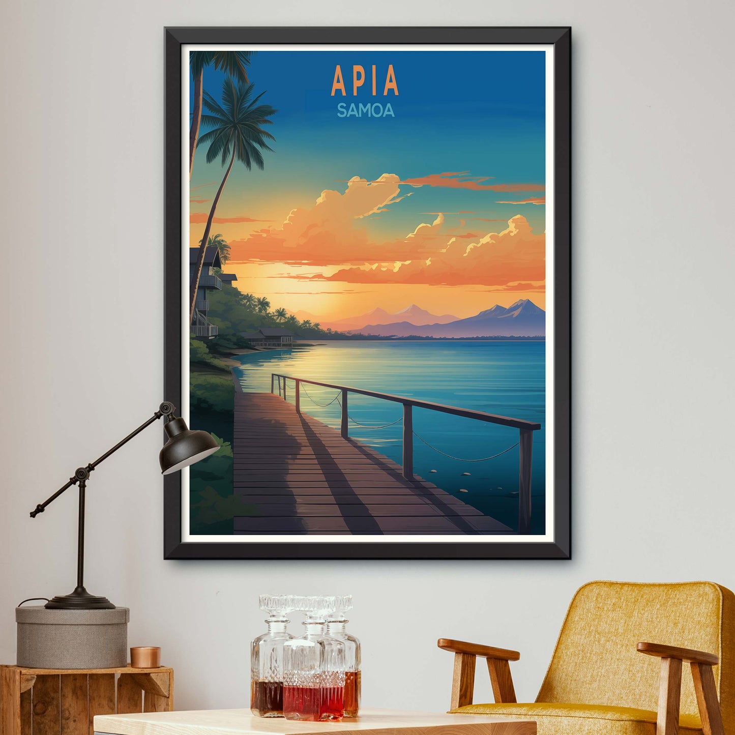 Samoa_Apia, Century Map Print