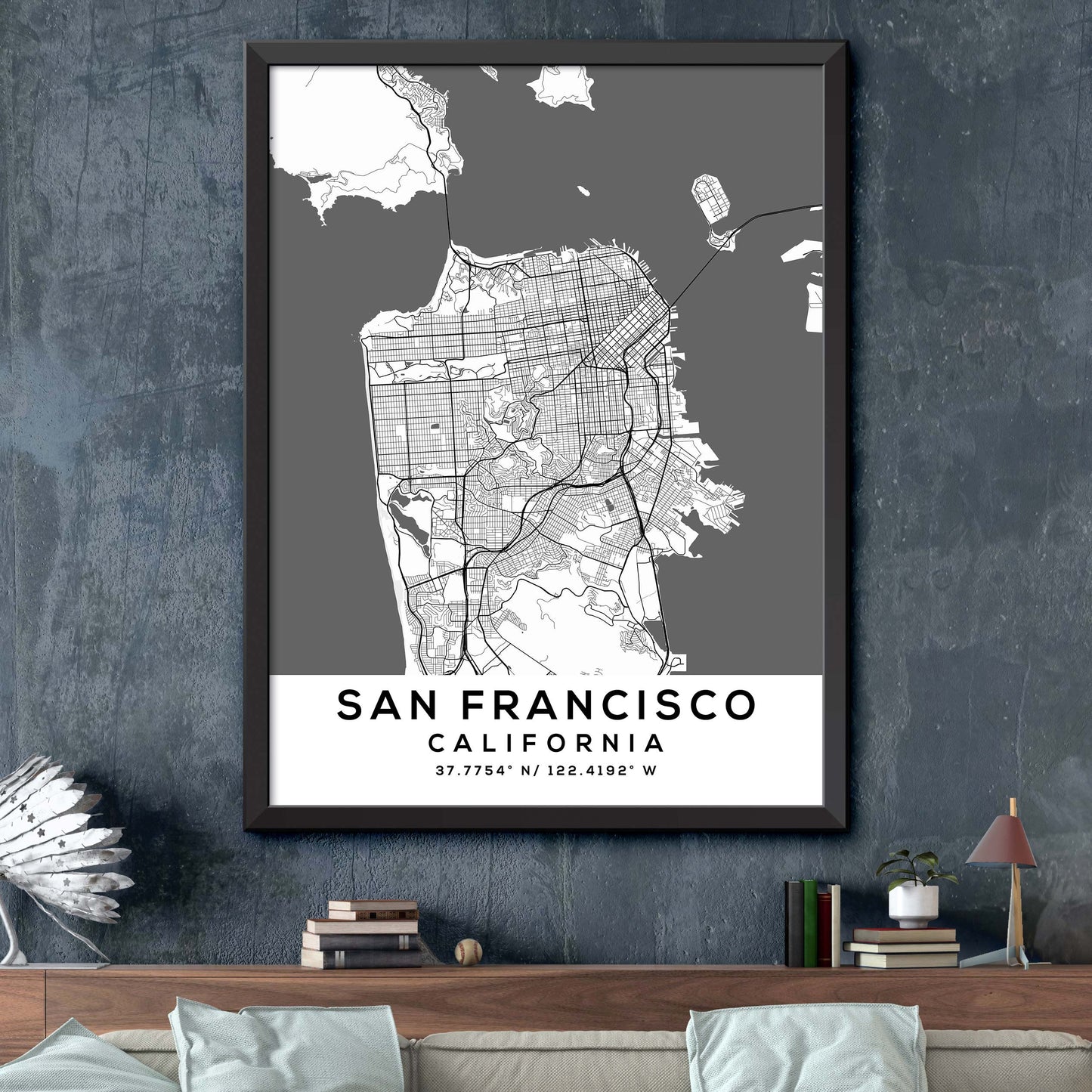 San-Francisco,California Map Print