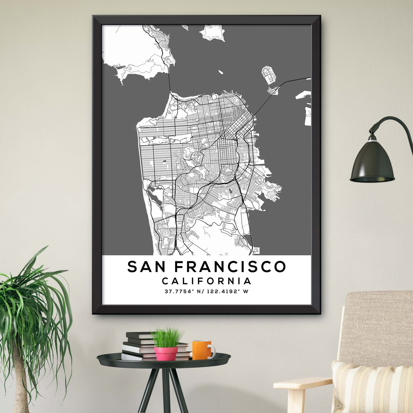 San-Francisco,California Map Print