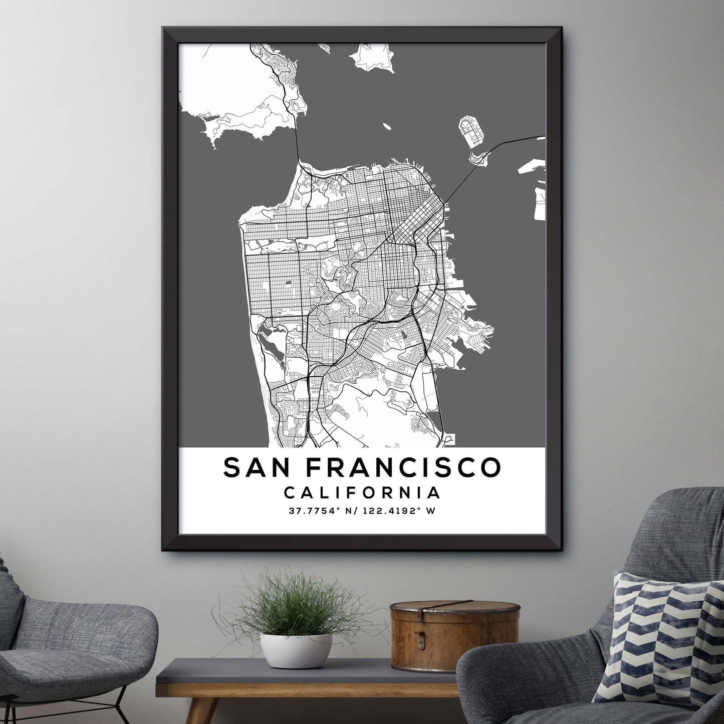 San-Francisco,California Map Print