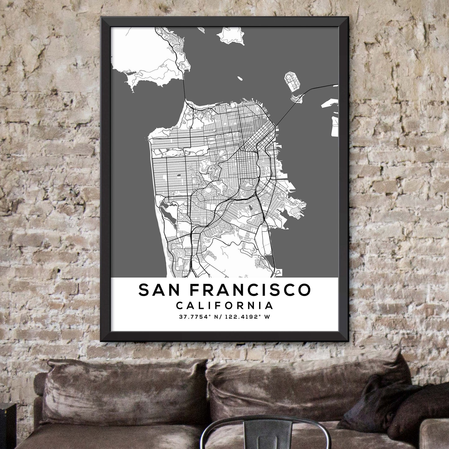 San-Francisco,California Map Print