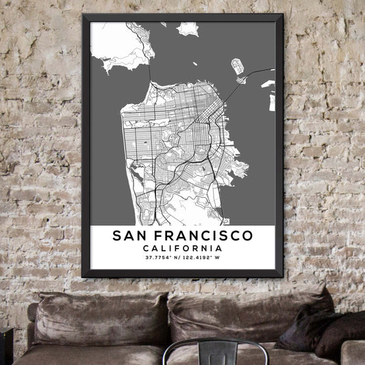 San-Francisco,California Map Print