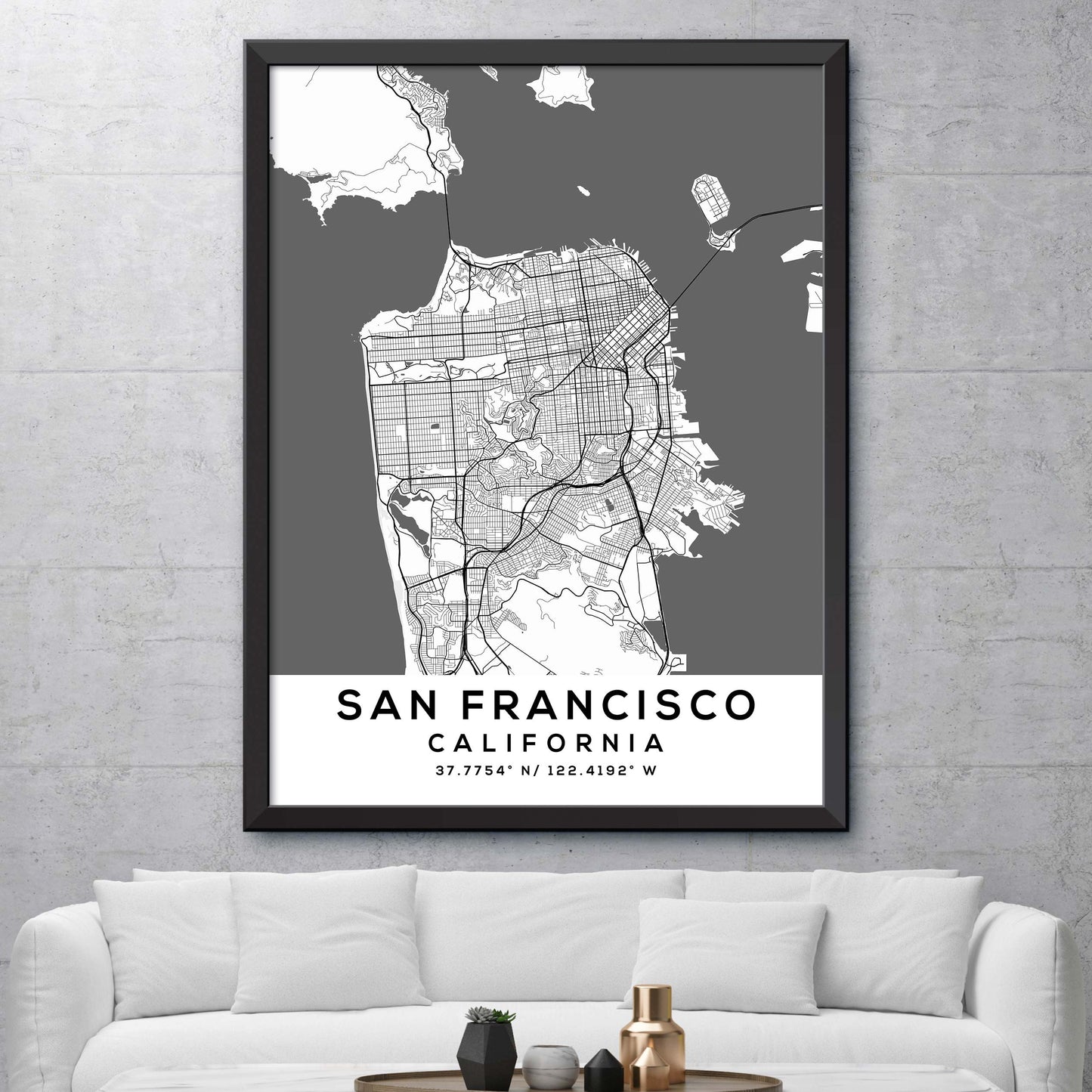 San-Francisco,California Map Print