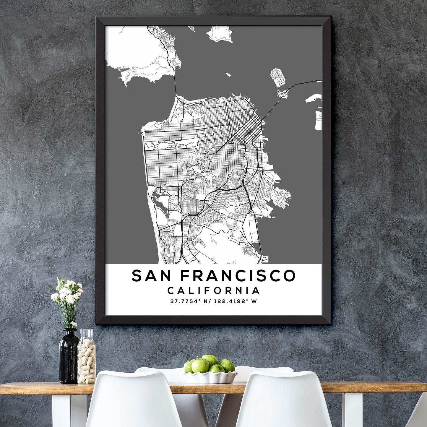 San-Francisco,California Map Print