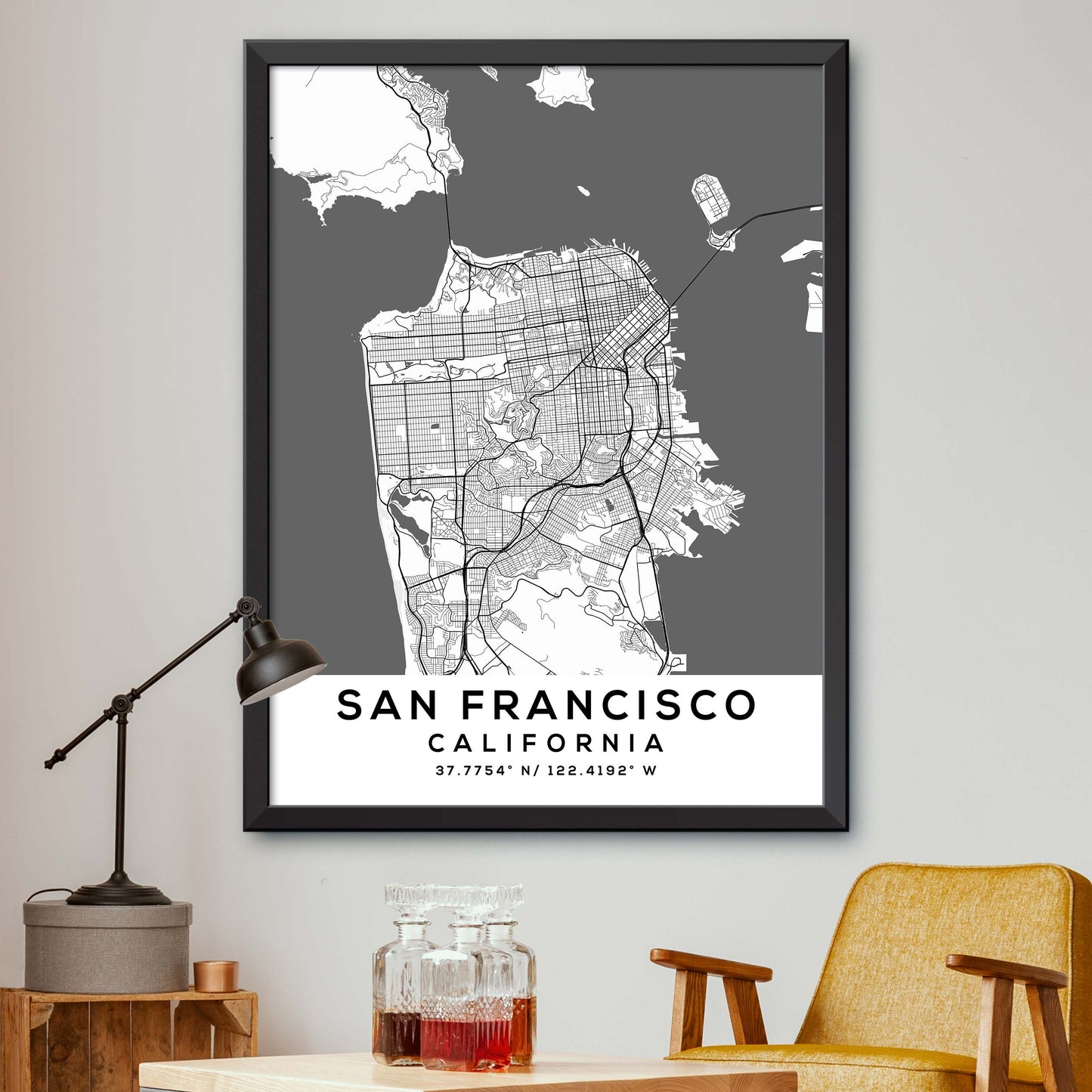 San-Francisco,California Map Print