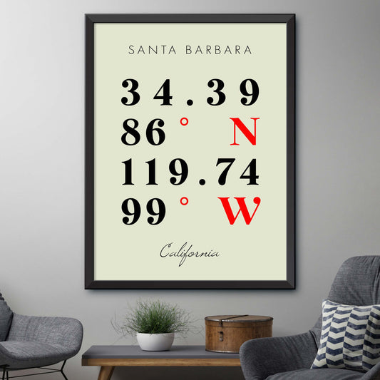 Santa-Barbara Coordinate Map