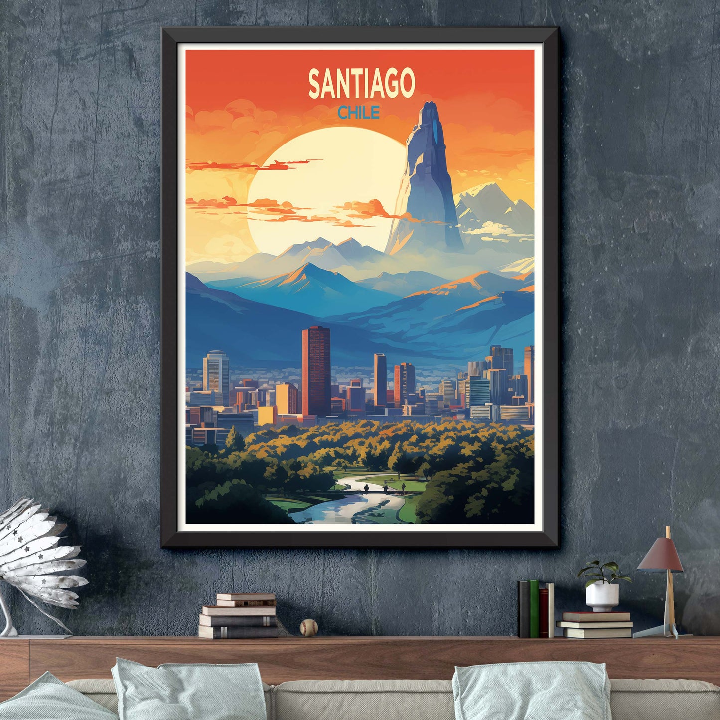 Santiago_Chile,Travel Print