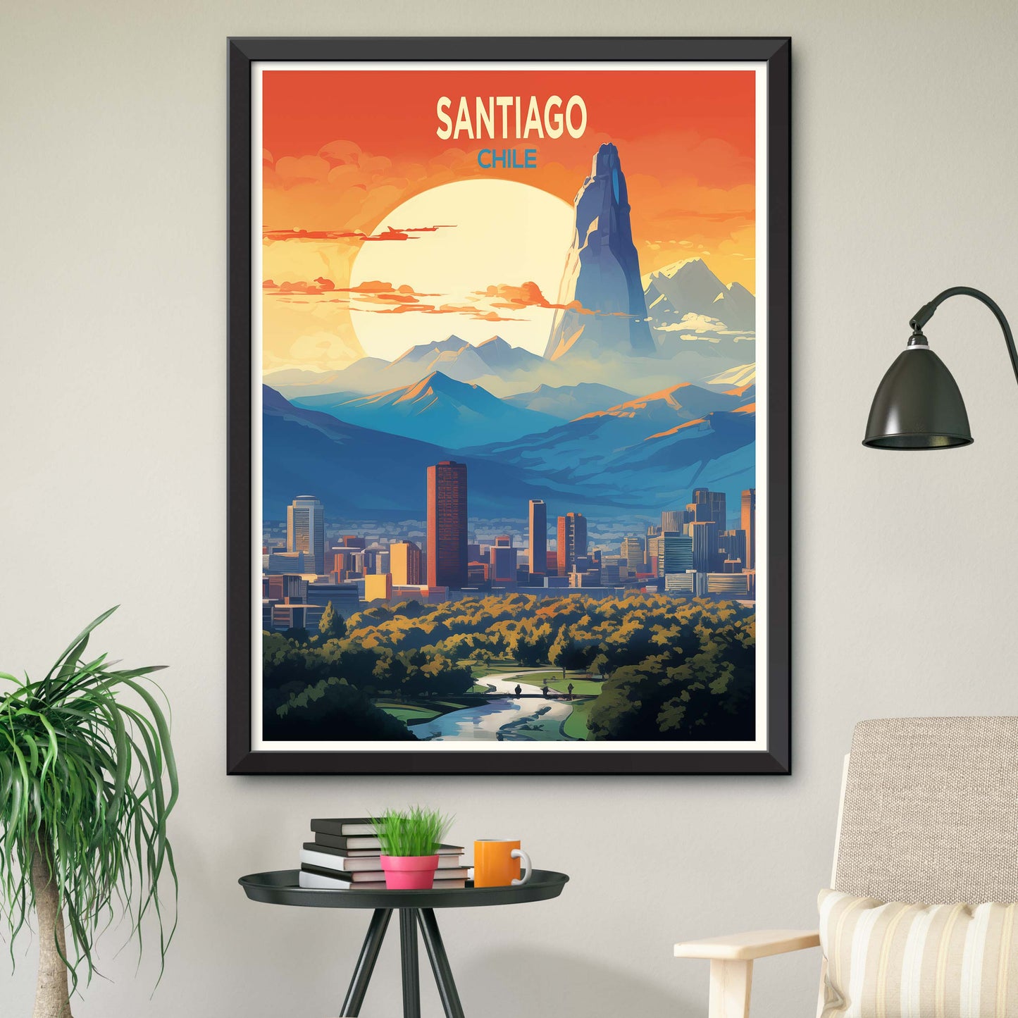 Santiago_Chile,Travel Print