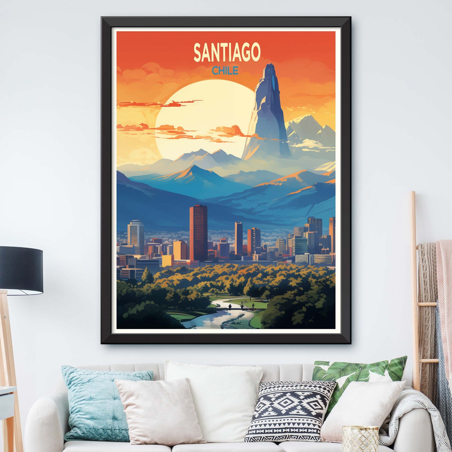 Santiago_Chile,Travel Print