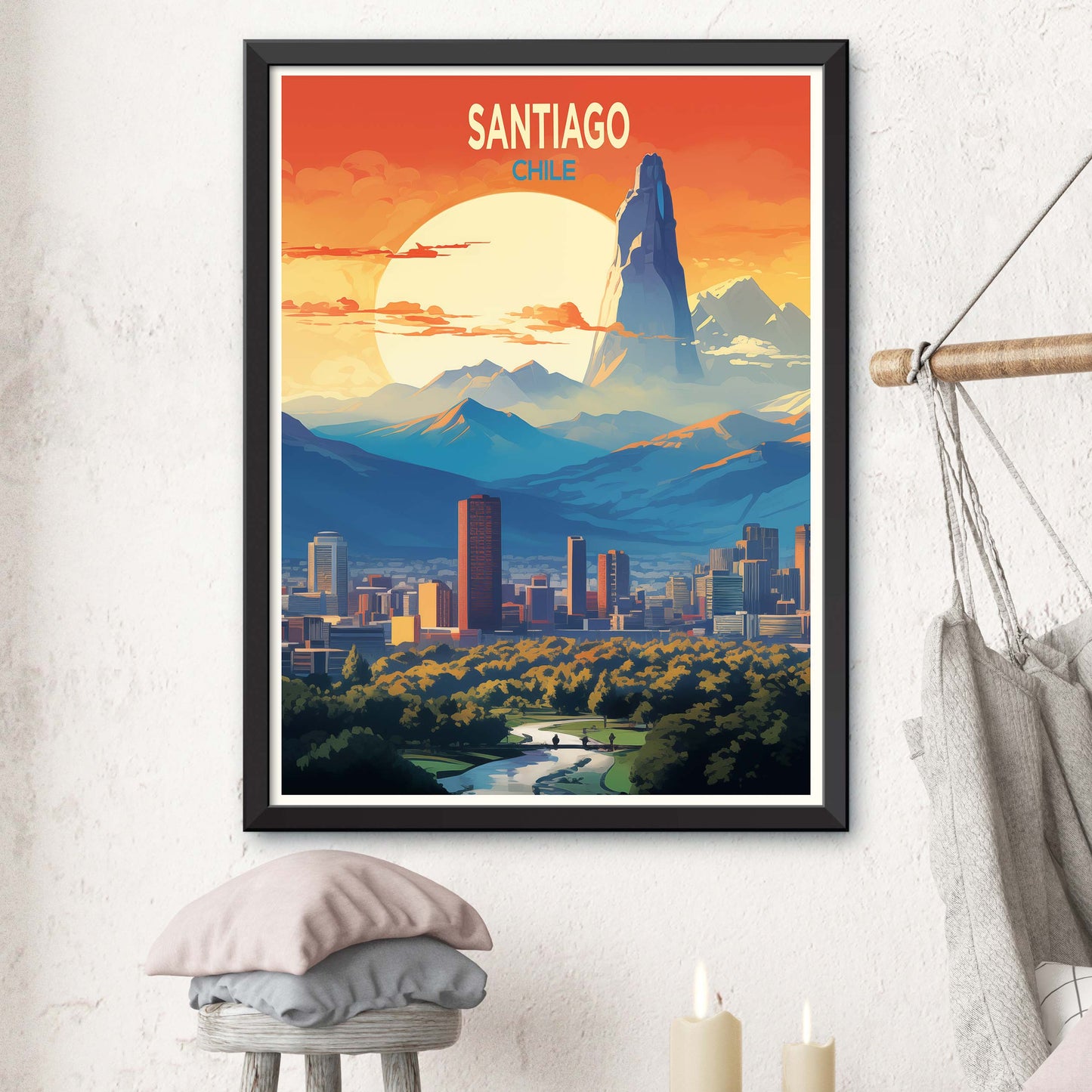 Santiago_Chile,Travel Print