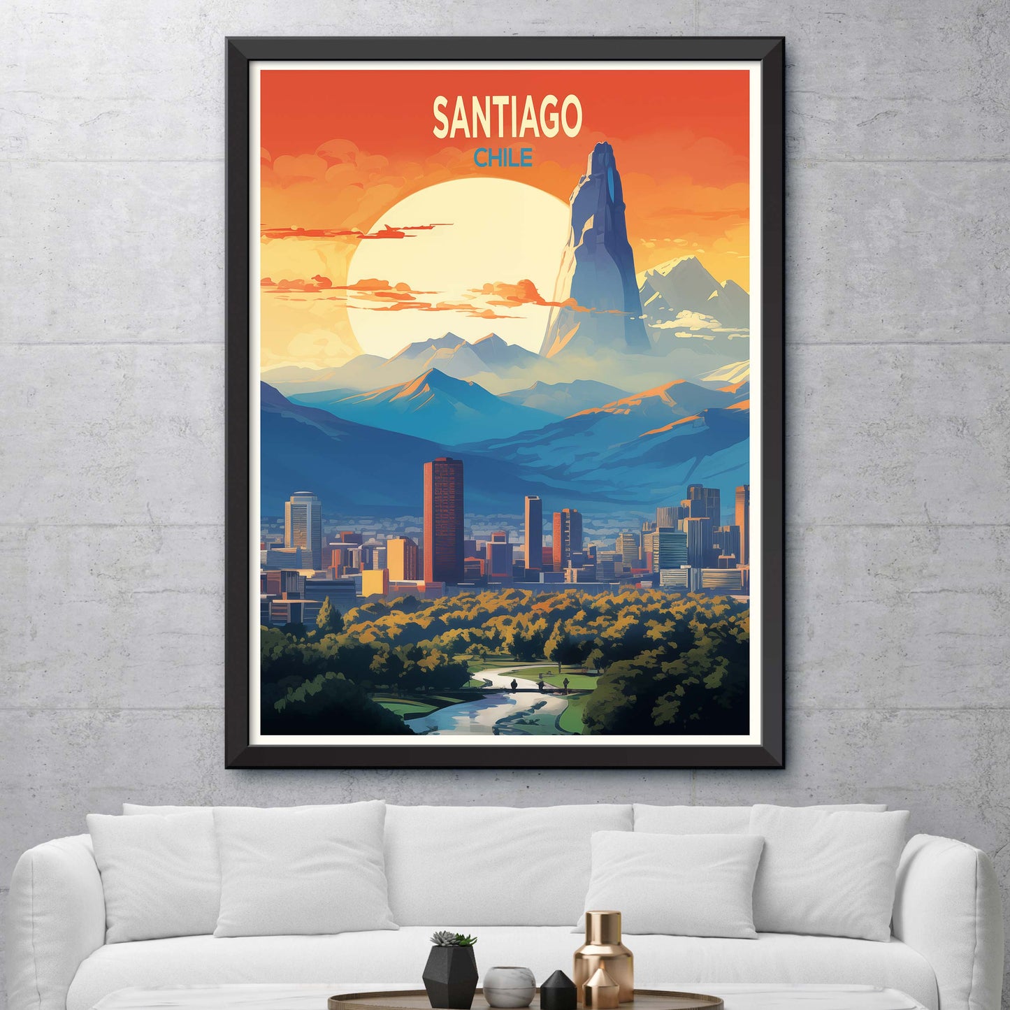 Santiago_Chile,Travel Print