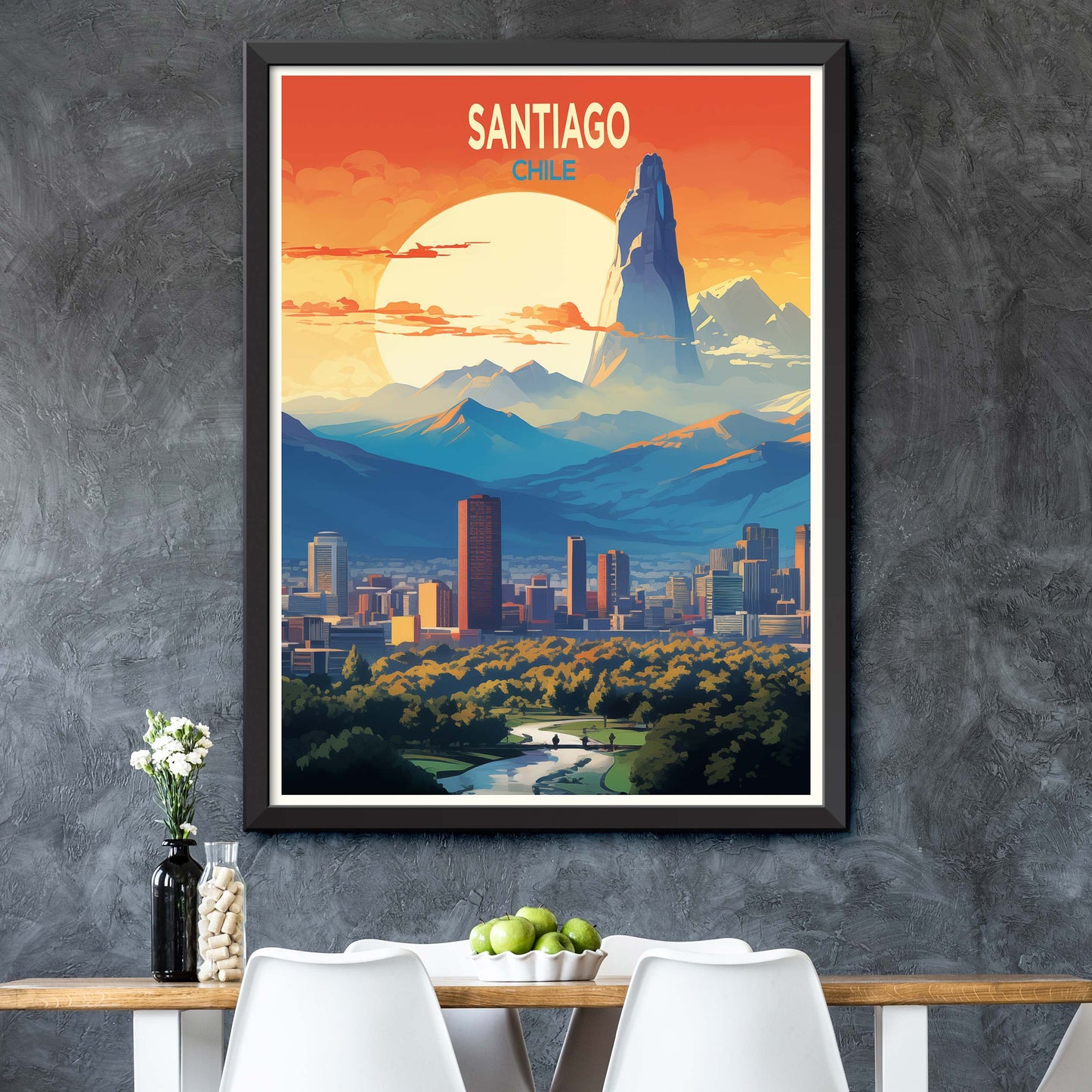 Santiago_Chile,Travel Print