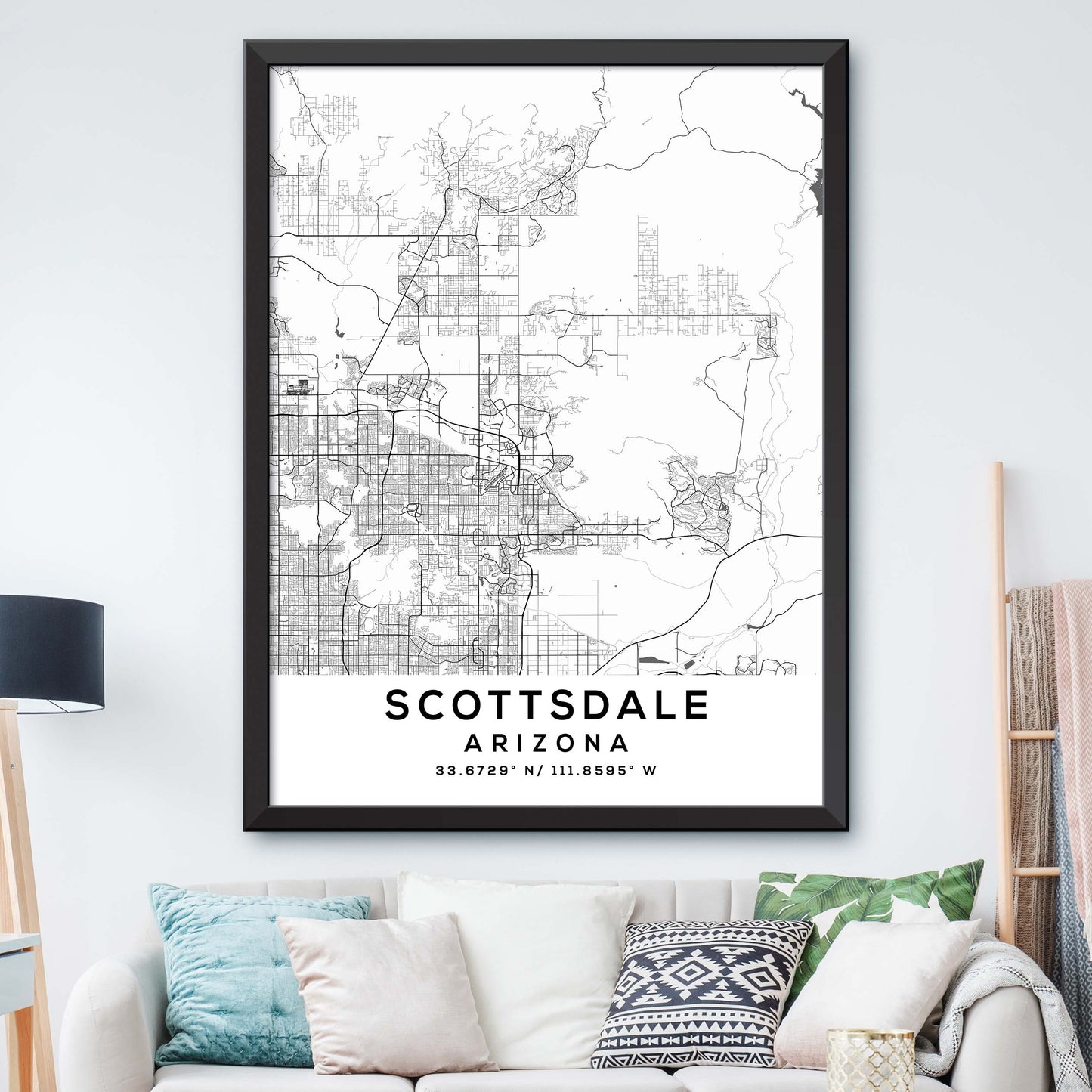 Scottsdale,Arizona Map Print