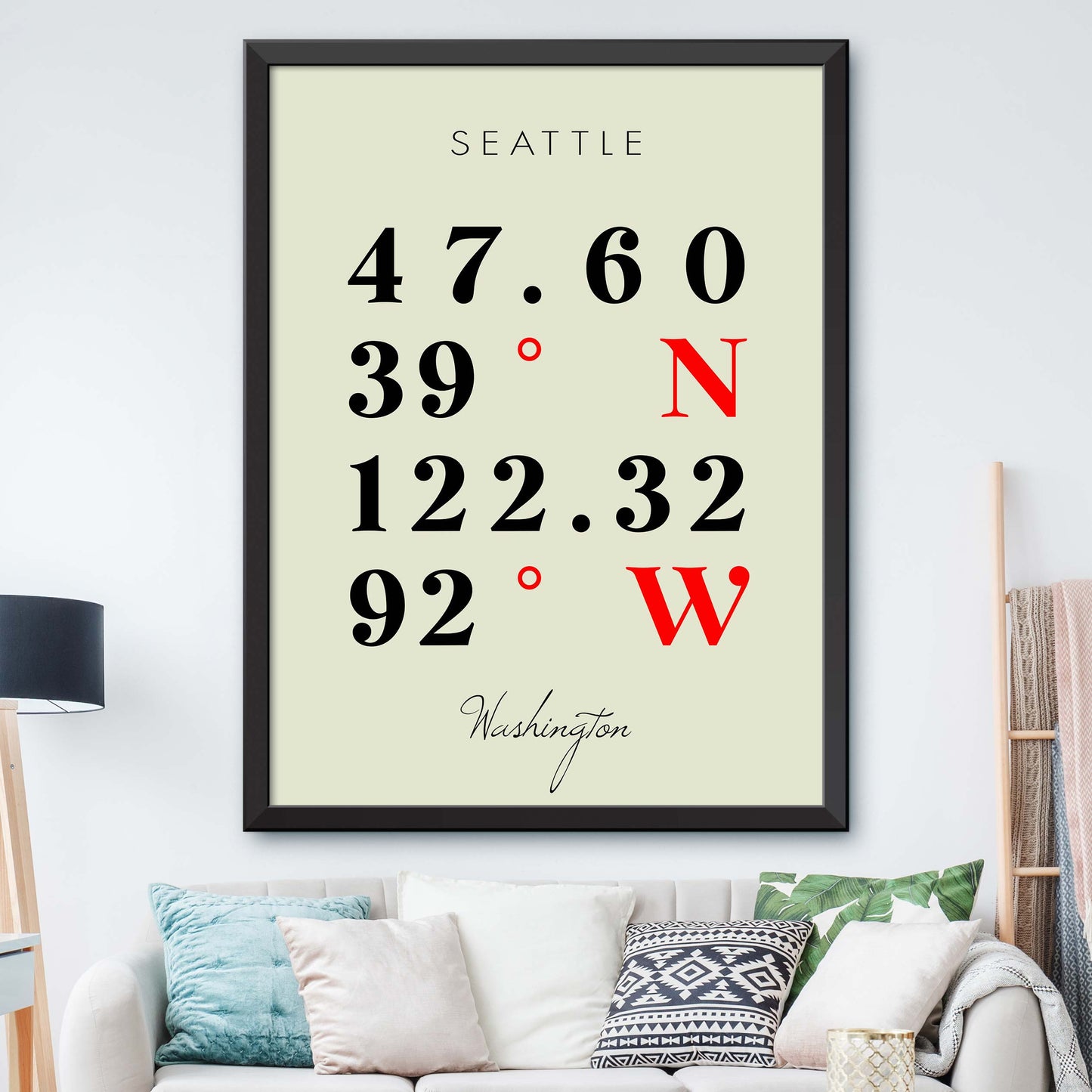 Seattle Coordinate Map